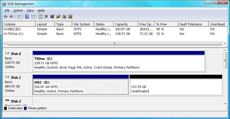 partitioner genom installation av Windows 7