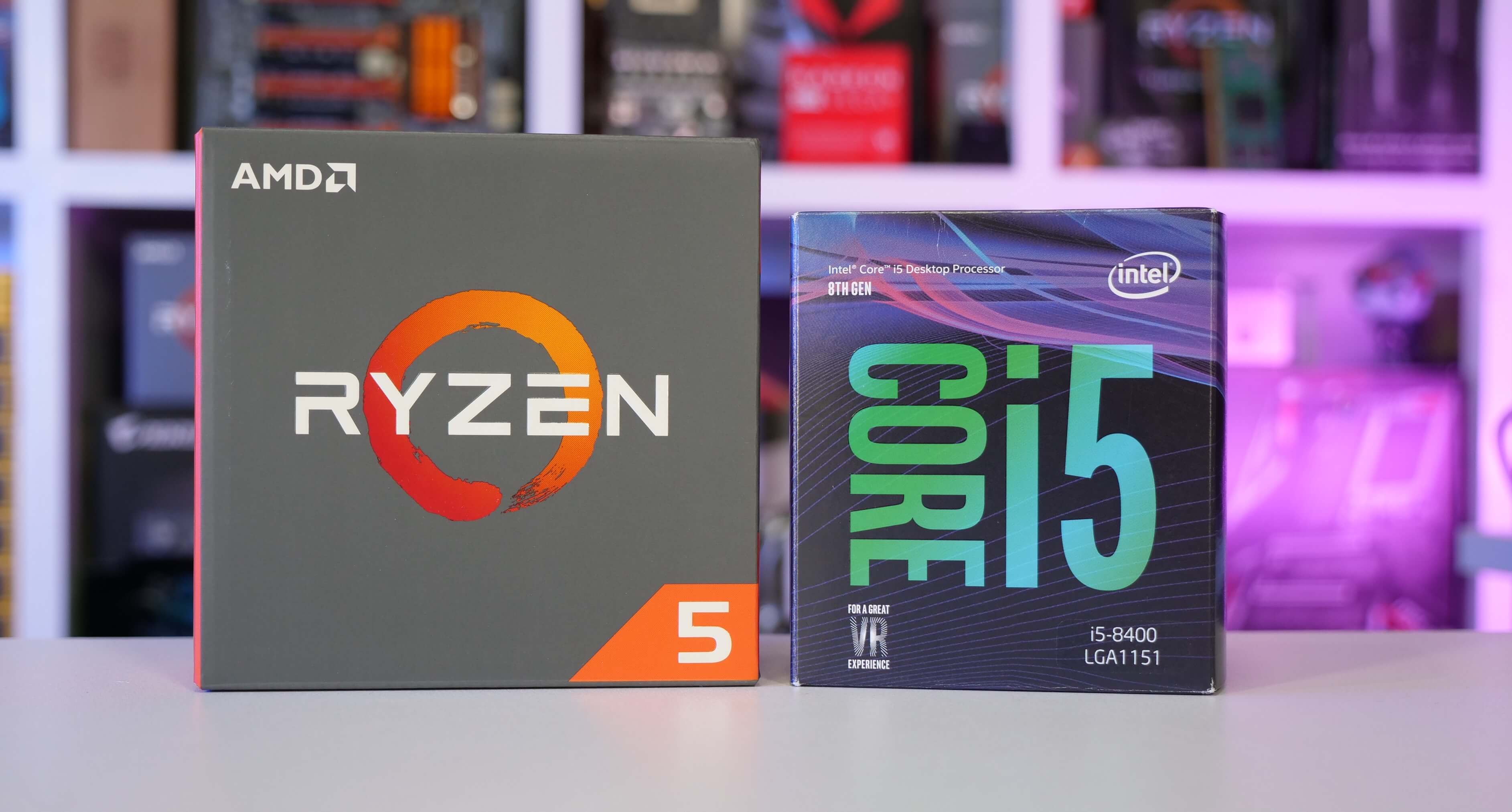 Intel Core i5-8400 (B360) مقابل AMD Ryzen 5 1600 (B350) 106