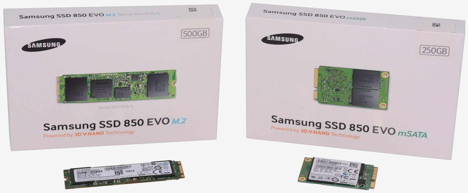 Gummi Vejrtrækning forord Samsung 850 Evo M.2 500GB & 850 Evo 250GB mSATA Review | TechSpot