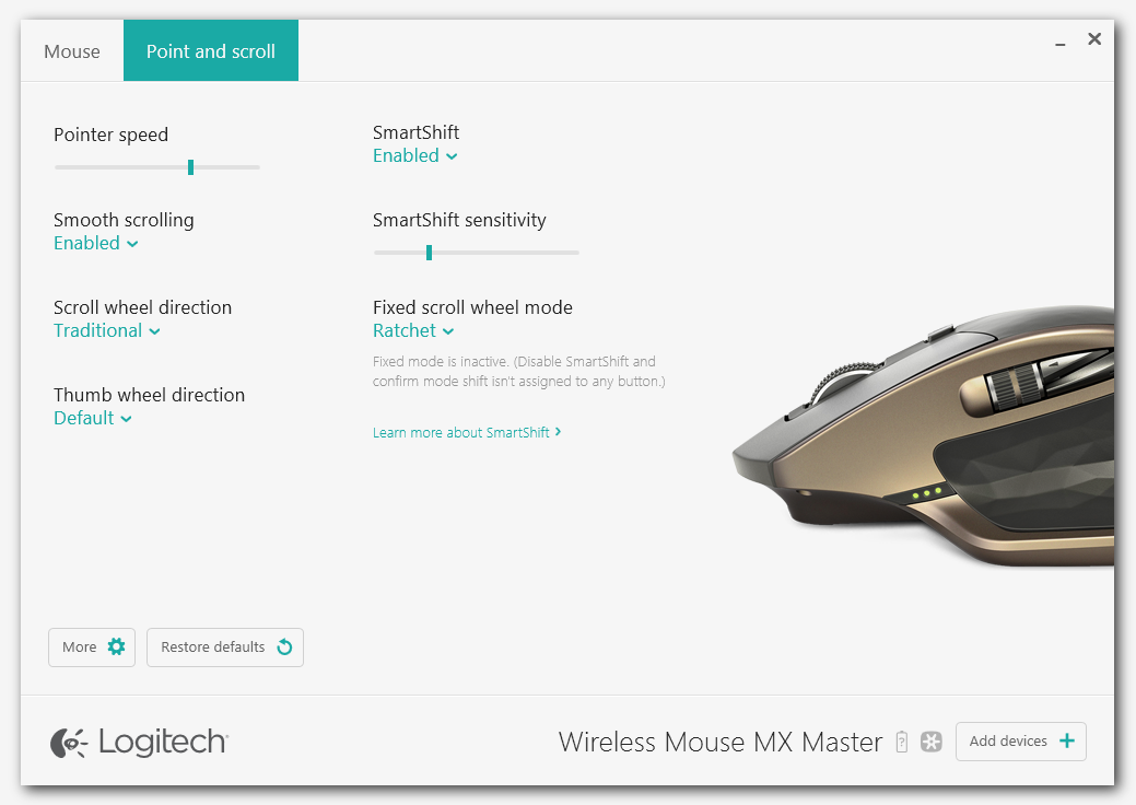 Logisk Rendezvous Messing Logitech MX Master Wireless Mouse Review > Software Utility | TechSpot
