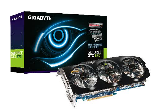 Gigabyte GeForce GTX 670 Windforce 3 OC 2GB GDDR5 PCIe GV-N670OC-2GD