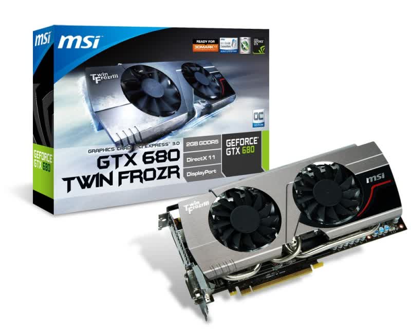 MSI GeForce GTX 680 TwinFrozr OC 2GB GDDR5 PCIe N680GTX-Twin-Frozr-2GD5/OC