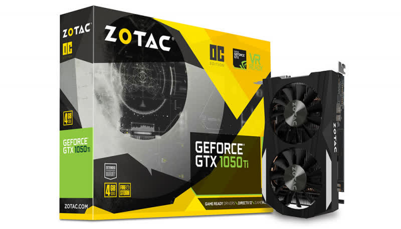 Zotac GeForce GTX 1050 Ti OC 4GB GDDR5 PCIe