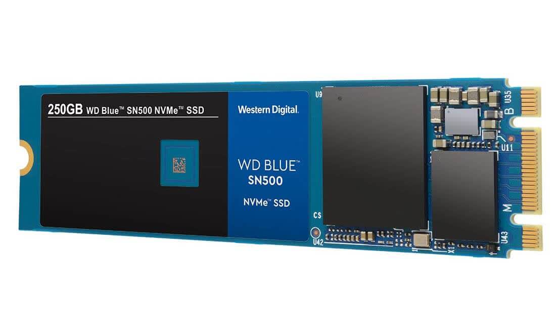 WD Blue SN500 M.2 2280 Series NVMe PCIe