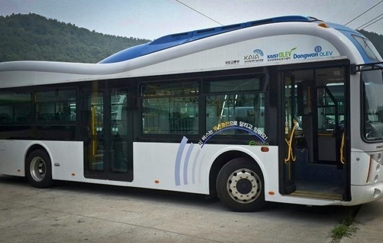 South Korean city launches fleet of wirelessly charged buses