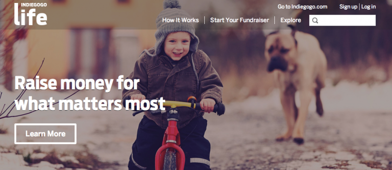 Indiegogo's new Life site offers no fee crowdfunding for personal causes