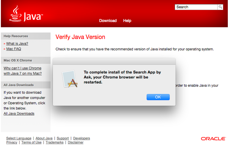 Macs are no longer exempt from Java's deceptive adware installation practice