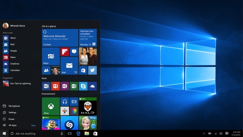 Microsoft reveals default Windows 10 wallpaper: your thoughts?