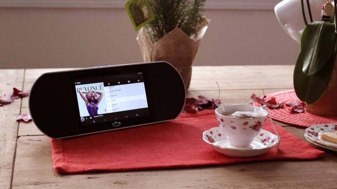 The Avy Smart Speaker blends premium sound with an Android-powered touchscreen