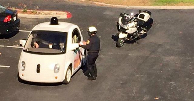Police pull over Google self-driving car for driving too slow