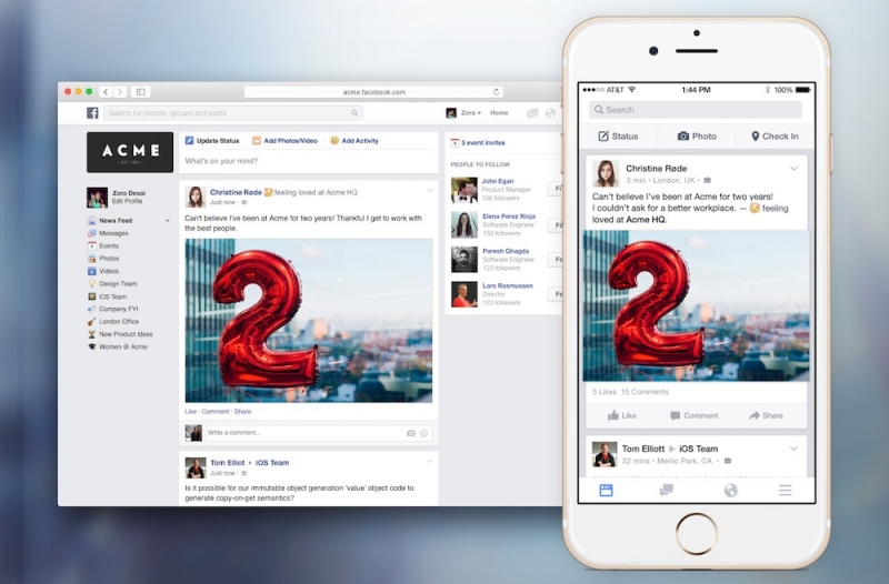 Facebook's enterprise version of its social network set to launch early next year