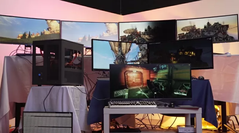 LinusTechTips builds a $30,000 PC capable of running seven gaming setups at once