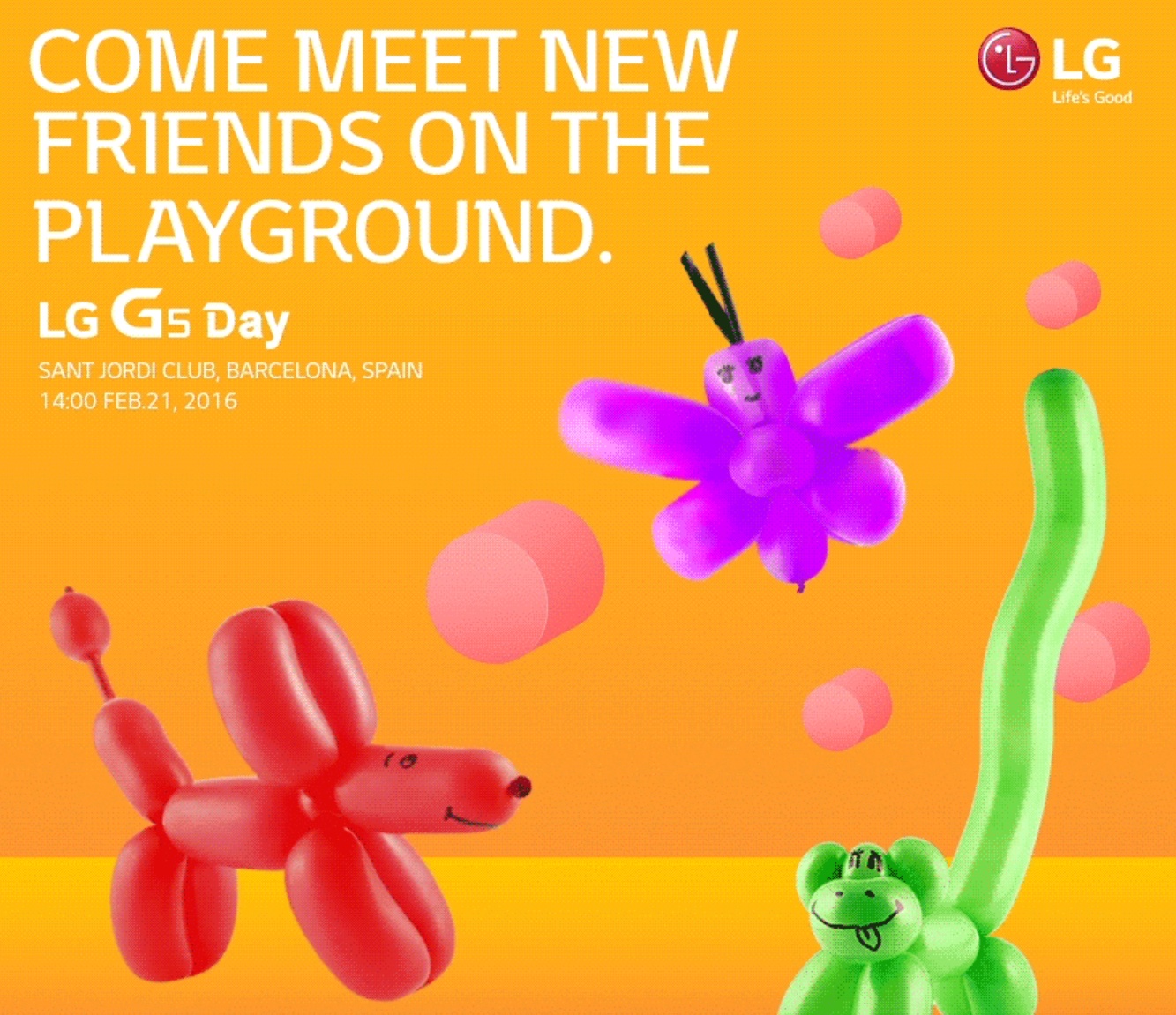LG G5 will be unveiled on February 21, hours before the Galaxy S7