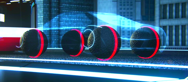Goodyear's spherical, levitating concept tires can move autonomous cars in all directions