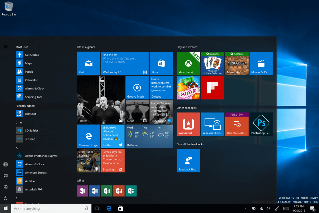Revamped Windows 10 Start Menu could replace Live Tiles