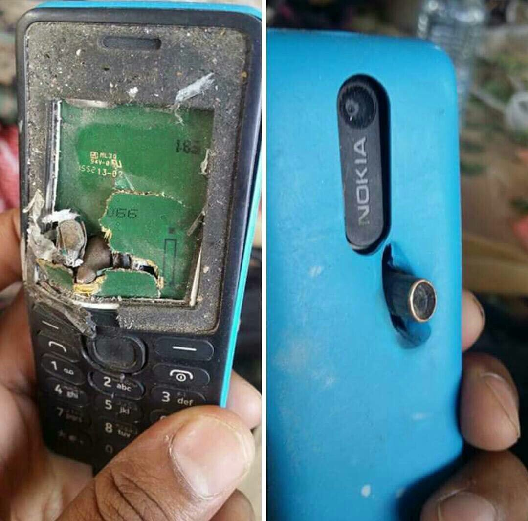 Did this Nokia 301 save a man's life by stopping a bullet?