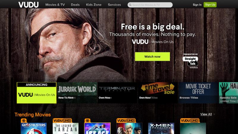 Walmart's Vudu platform now offers thousands of free movies and TV shows