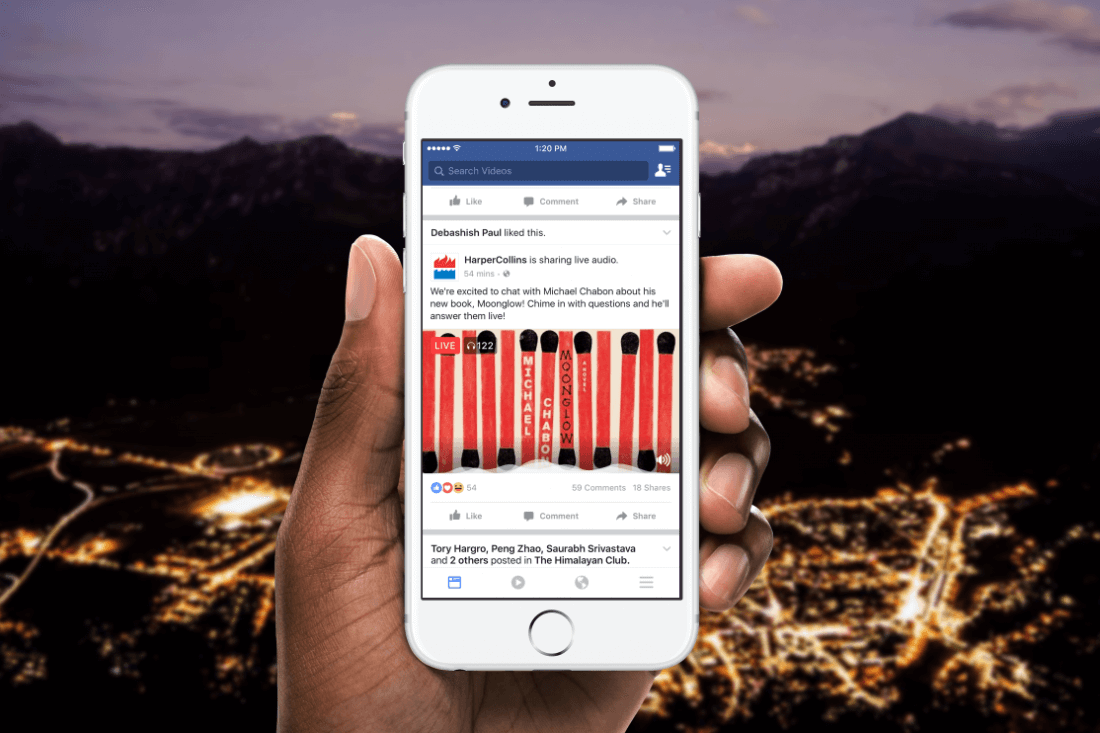 Facebook will soon introduce audio-only Live broadcasts
