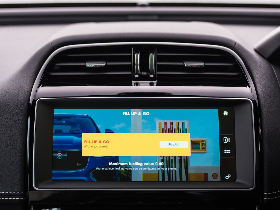Jaguar and Shell launch the world's first in-car payment system for gas stations