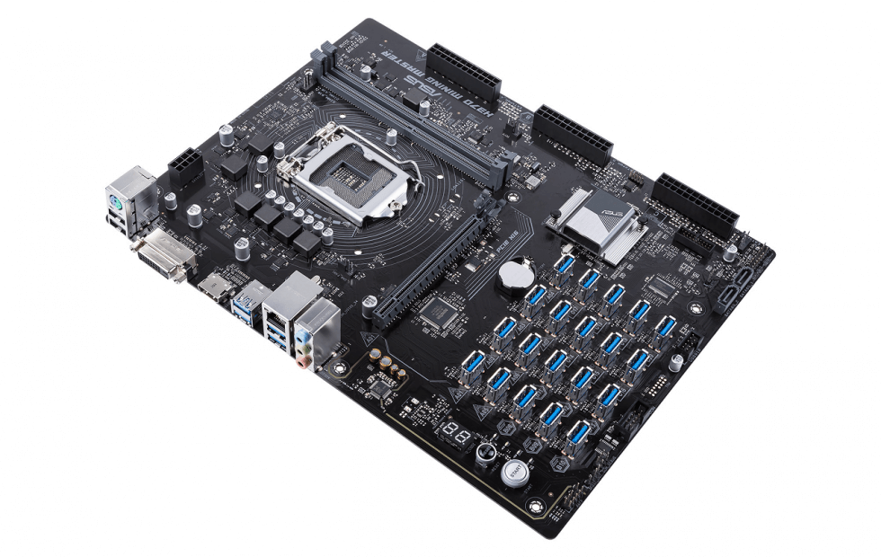 Asus' new cryptomining motherboard supports up to 20 graphics cards