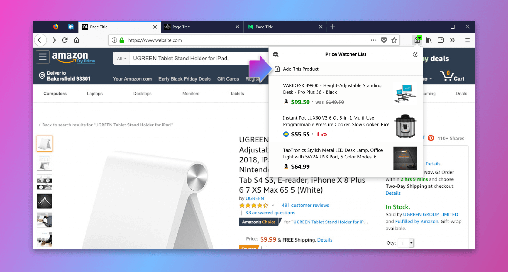 Firefox launches 'Price Wise,' a beta price-tracking extension