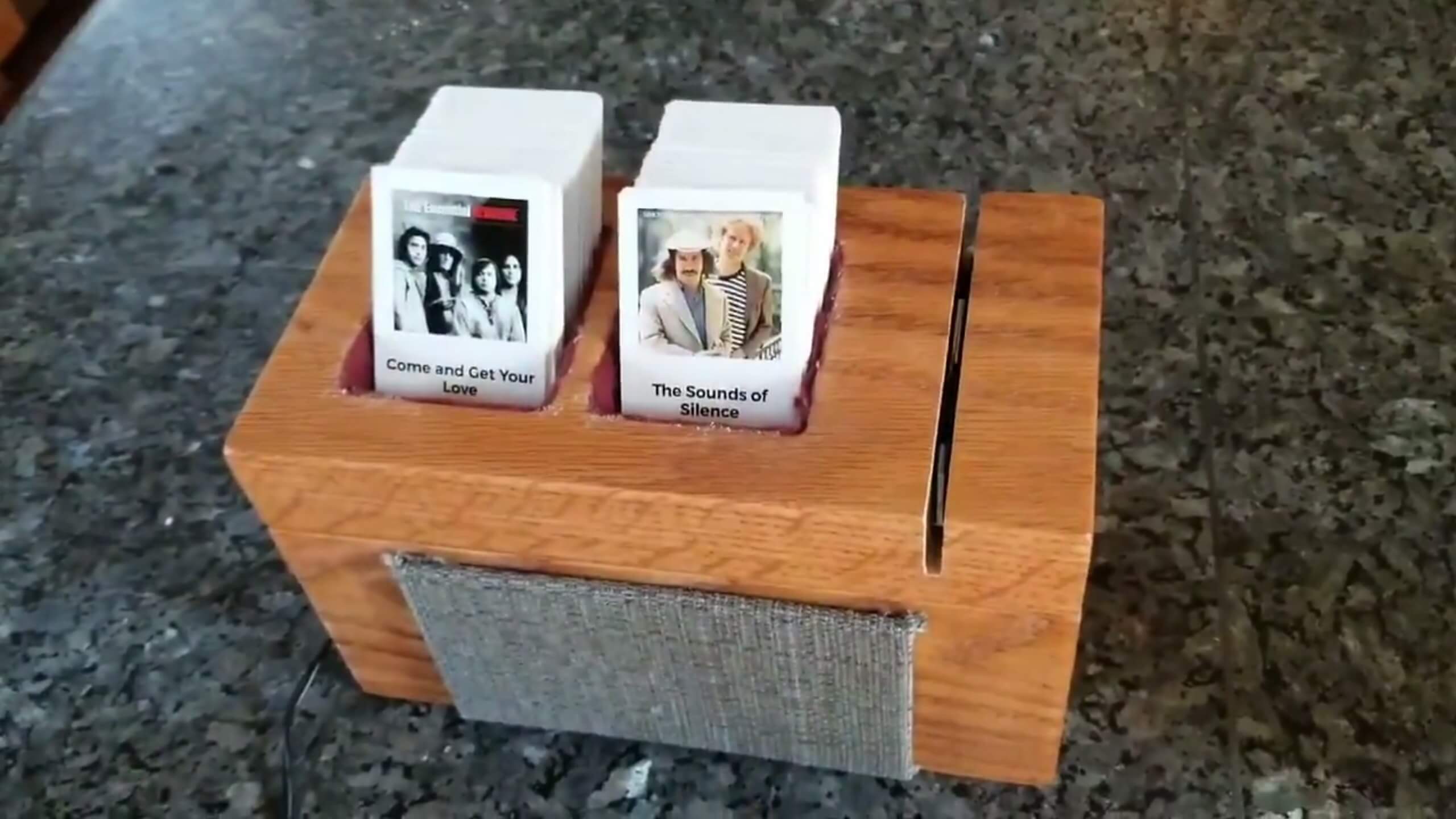 Check out this homemade jukebox that uses swipe cards to play songs