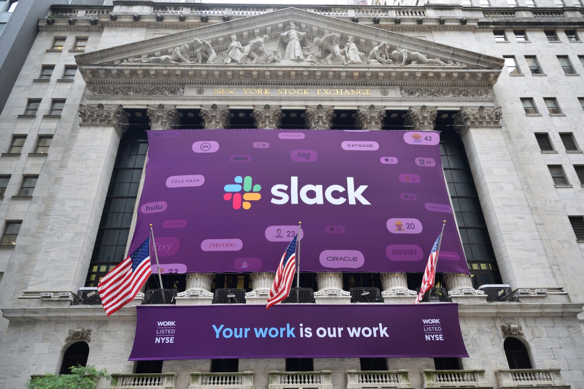 Slack shares surge in successful stock market debut