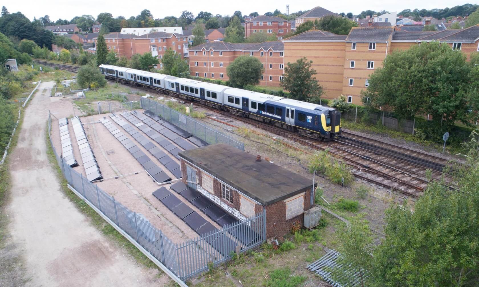 The 'world's first' solar-powered rail line is up and running in the UK