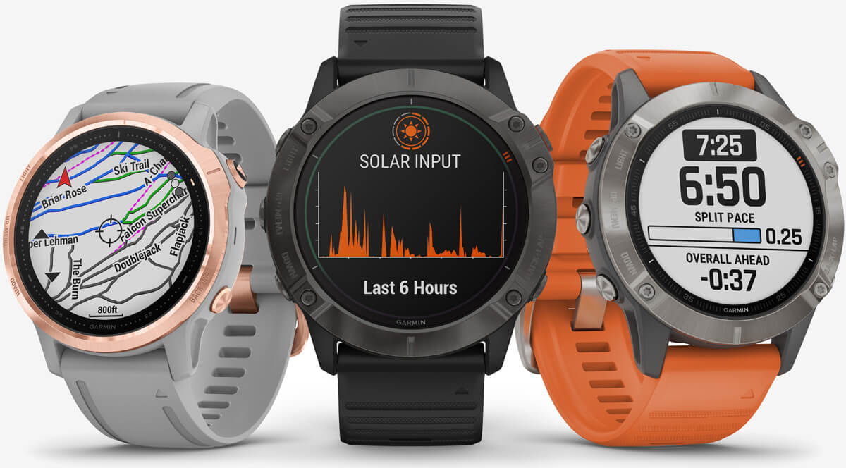 Garmin announces the Fenix 6 Series GPS smartwatch with solar charging