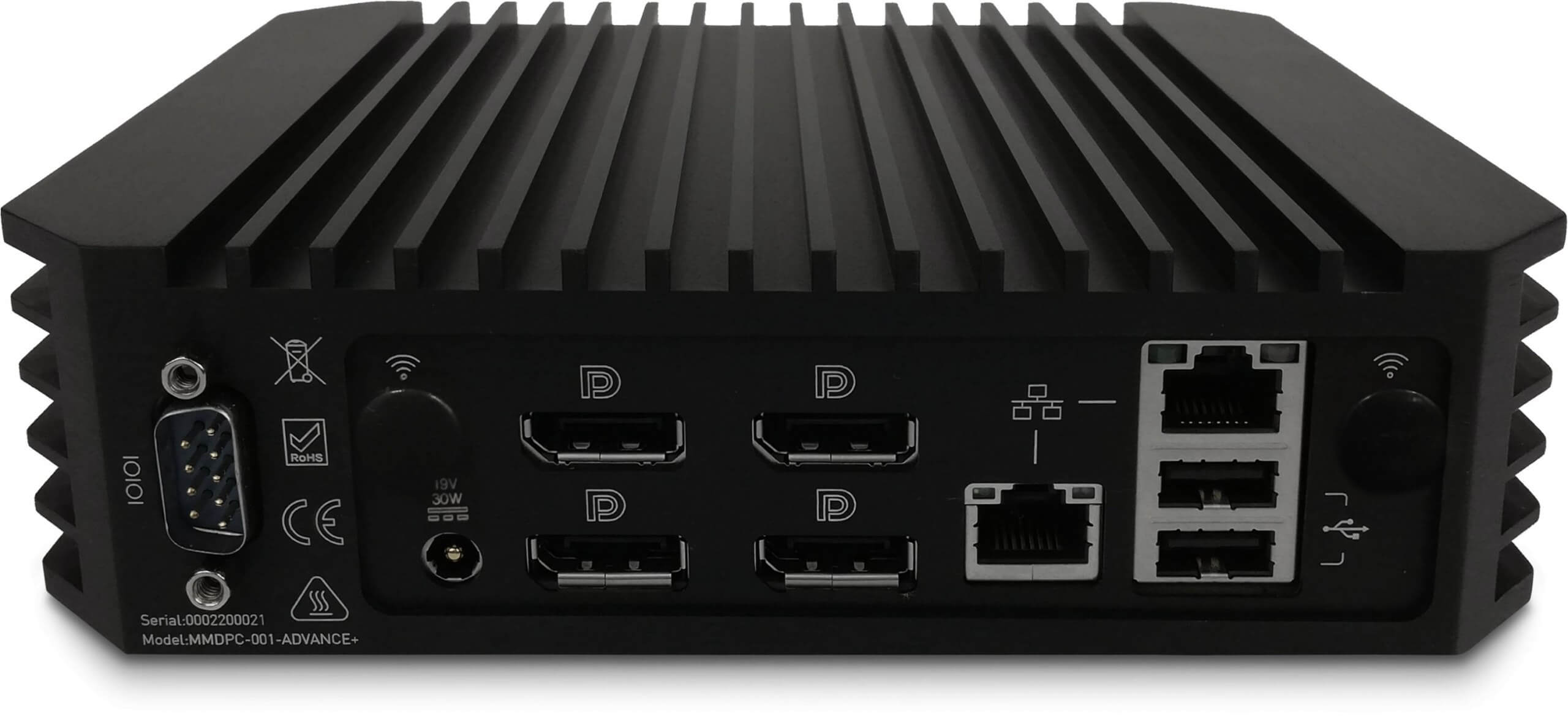 This mini PC features four 4K DisplayPort outputs and can survive being 
