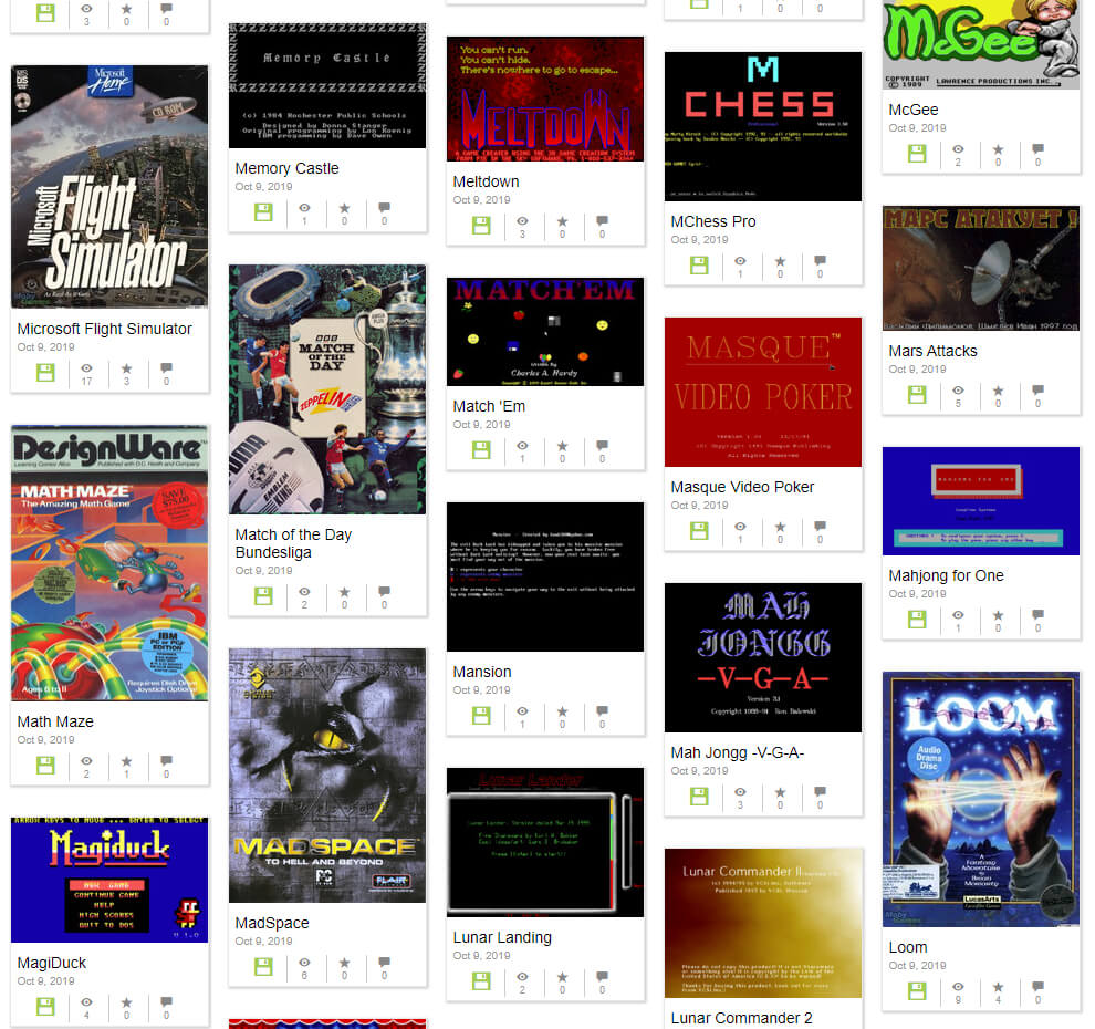 Internet Archive adds thousands of MS-DOS games in its biggest update