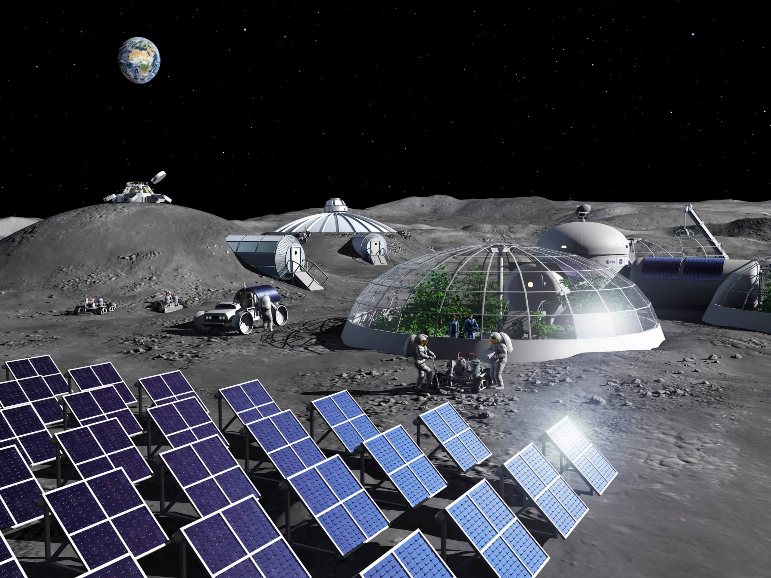 ESA researchers built a plant that can extract oxygen from the moon