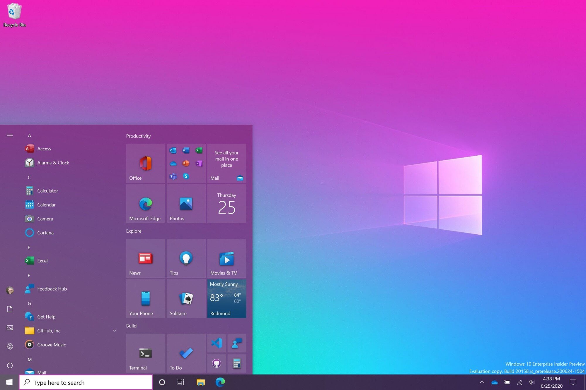 Check out all the features in Windows 10's Insider Preview Build 20161, including the new Start Menu