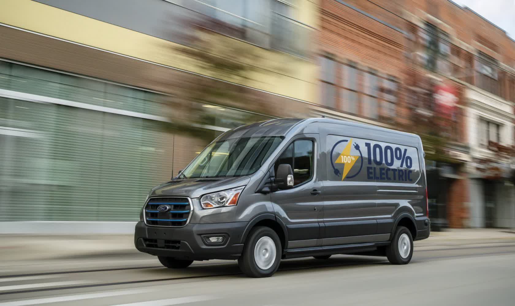 Ford's all-electric E-Transit van offers 126 miles of range for $45,000