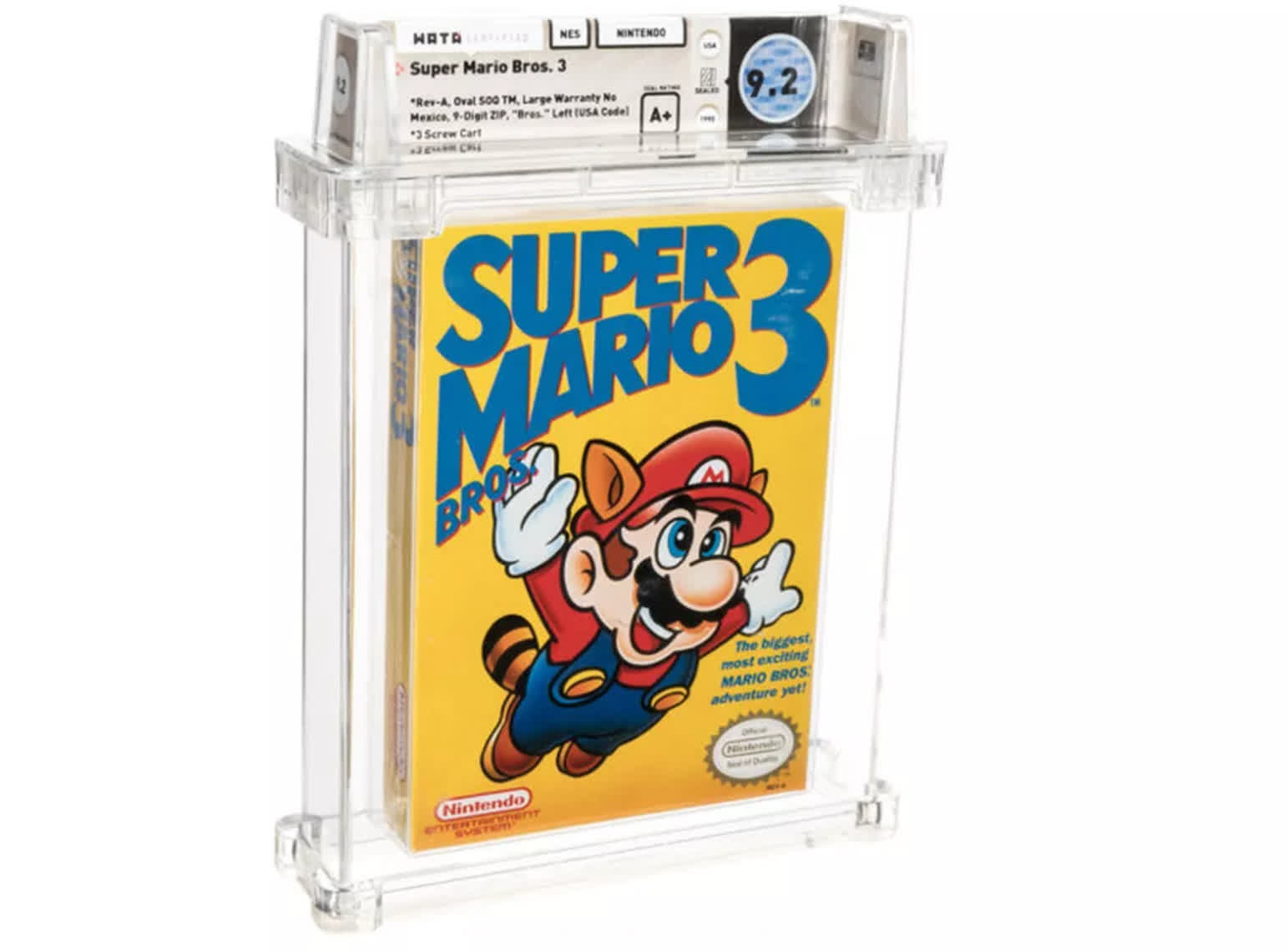 Another Super Mario NES title becomes the world's most expensive video game