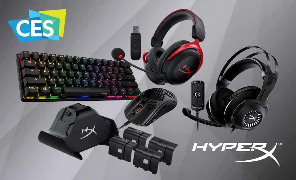 HyperX reveals compact mechanical keyboard and Xbox controller charger at CES