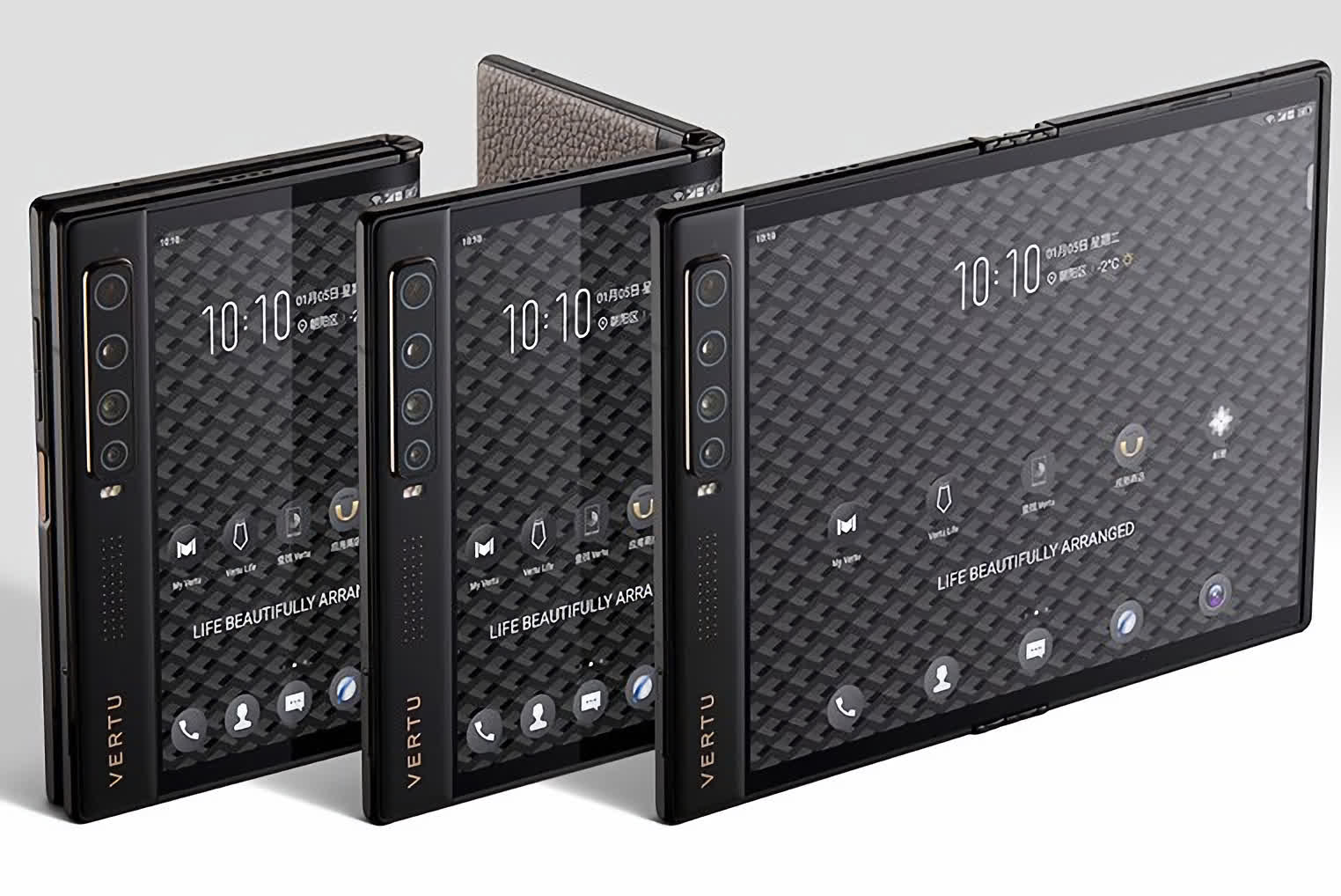 Vertu's Ayxta Fold 5G is the first luxury foldable phone