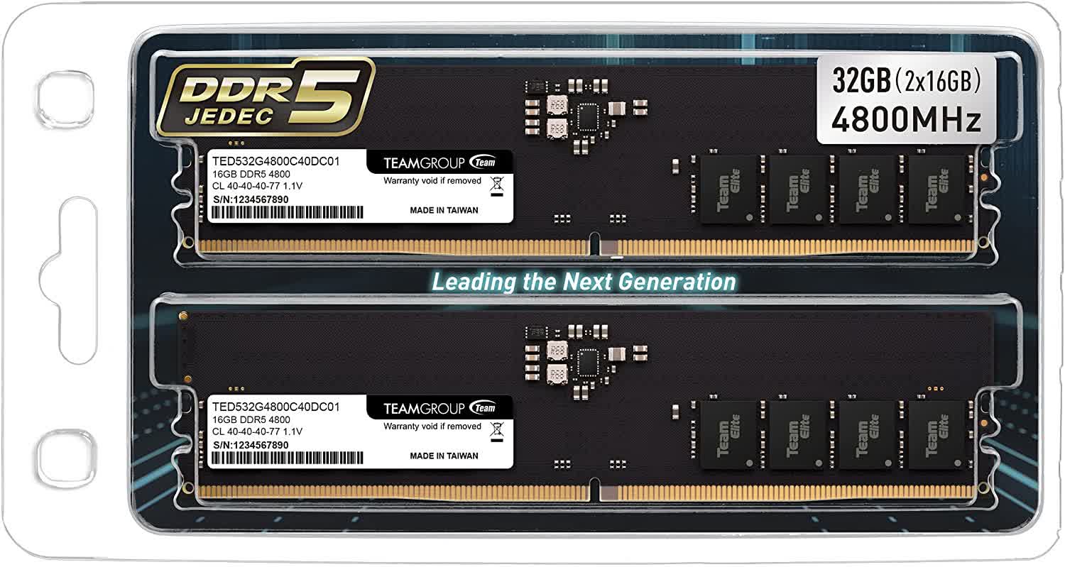 You can already buy TeamGroup's DDR5 memory kits on Amazon and Newegg