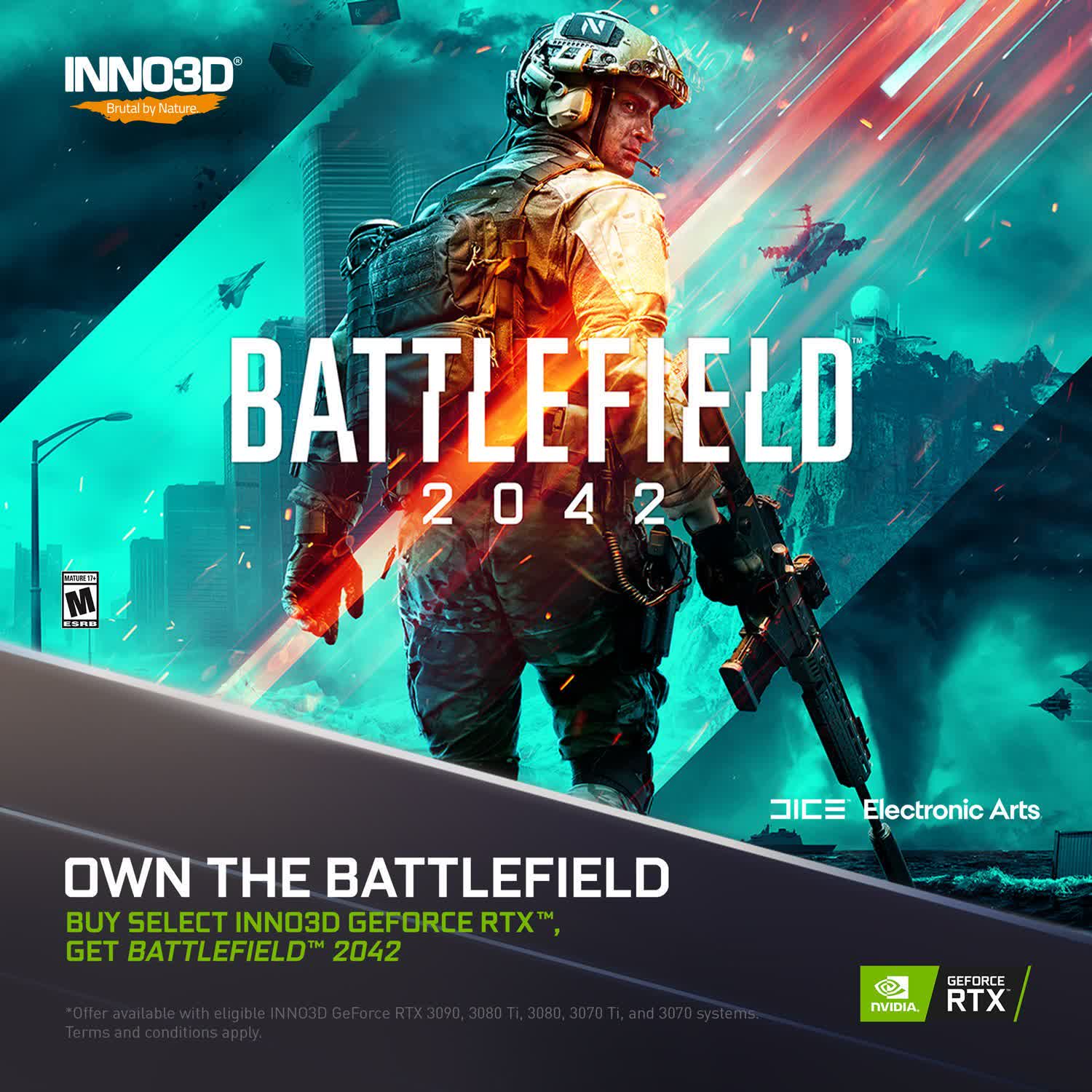 Nvidia is giving away free copies of Battlefield 2042 with its RTX 30 Series bundle