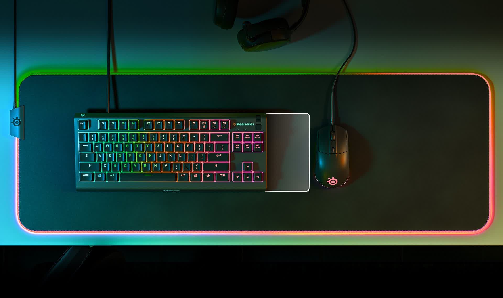 Steelseries launches a TKL version of its water-resistant Apex 3 gaming keyboard