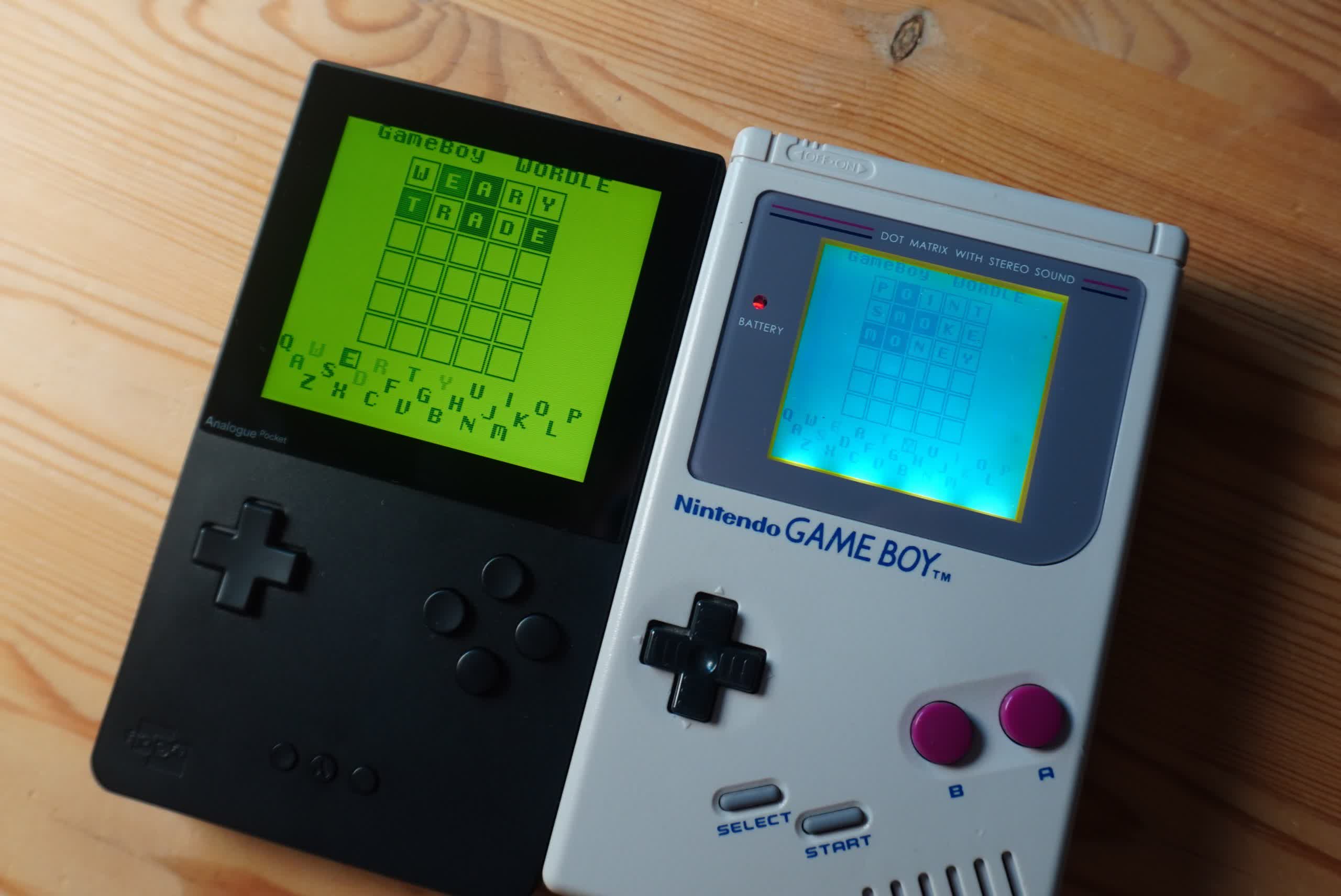 Someone unsurprisingly ported Wordle to the original Game Boy and Analogue Pocket