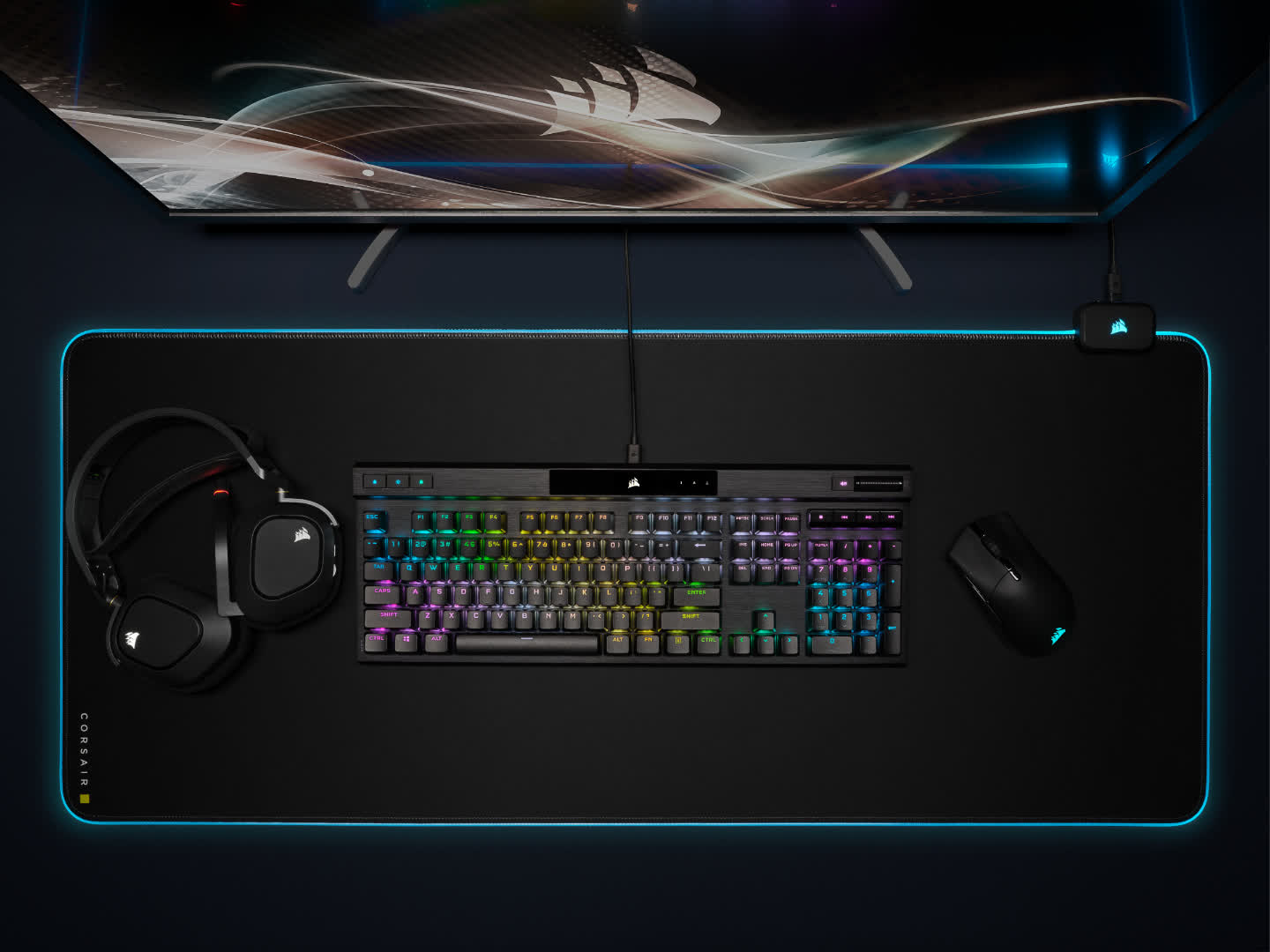 Corsair's updated K70 RGB Pro keyboard features an 8,000 Hz polling rate, detachable USB-C cable