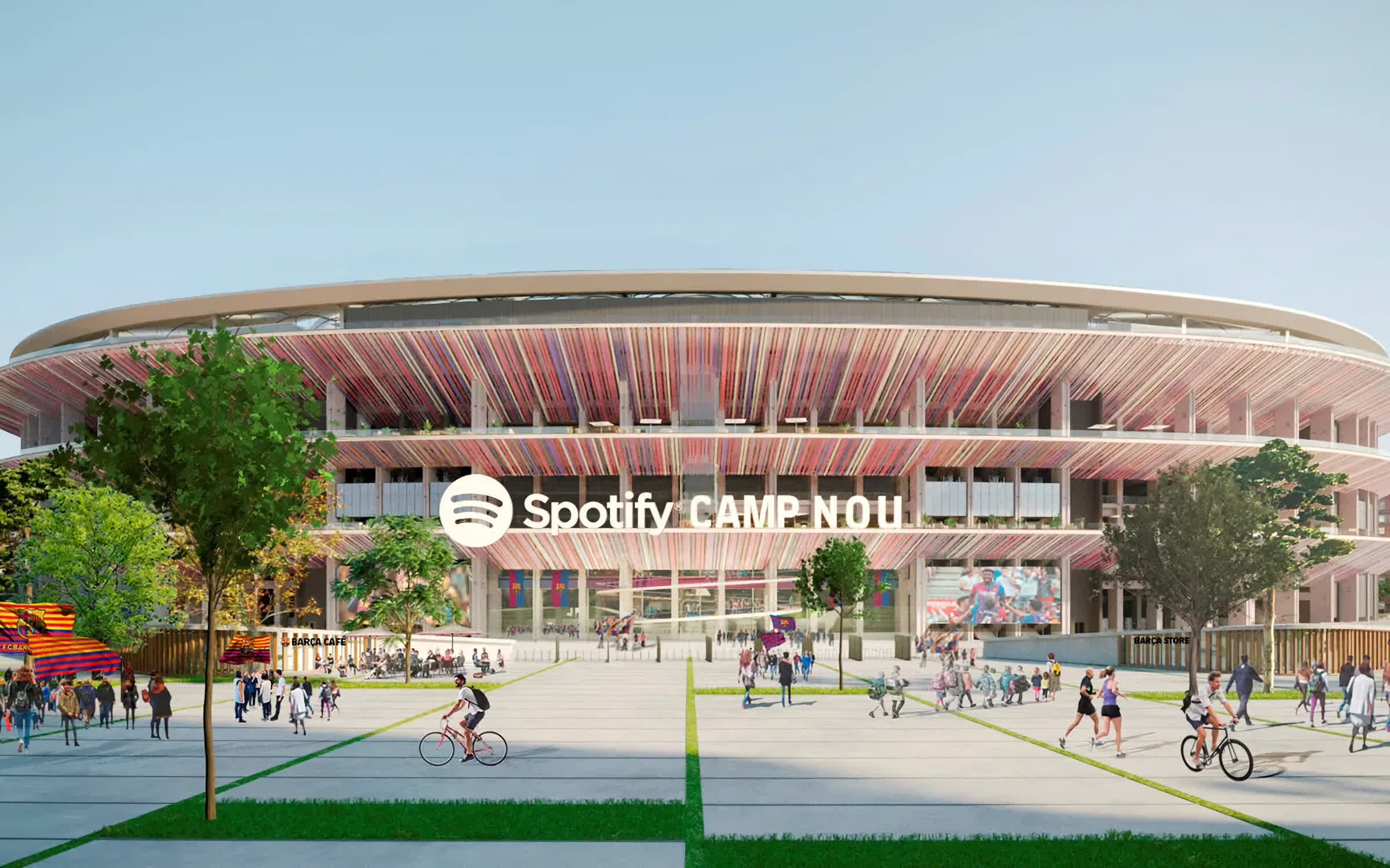 Spotify teams with FC Barcelona to become the club's main sponsor, stadium renamed 'Spotify Camp Nou'