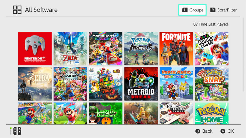 Nintendo Switch update finally adds support for folders