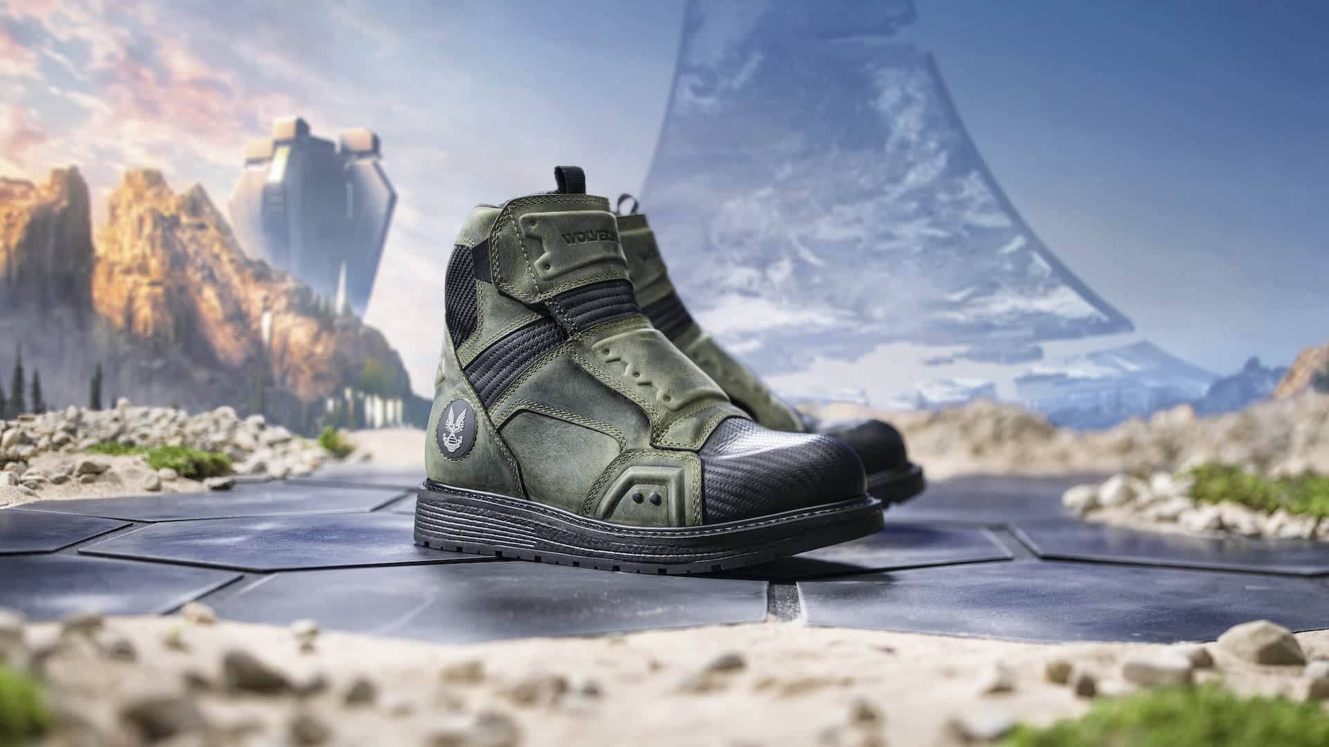 Wolverine's limited-edition Master Chief boots are for hardcore Halo fans