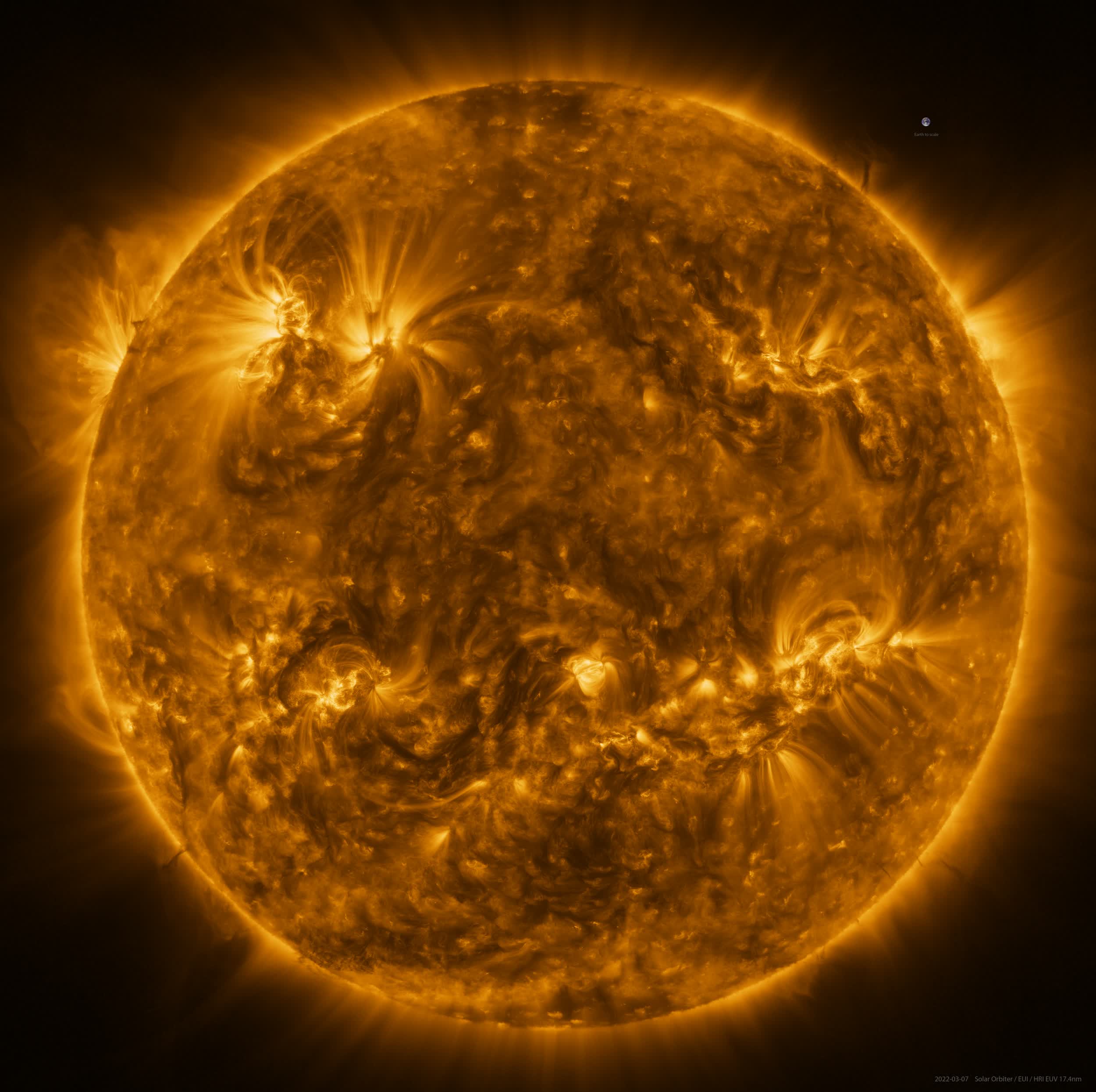 European probe captures the highest resolution image of the Sun's corona ever taken
