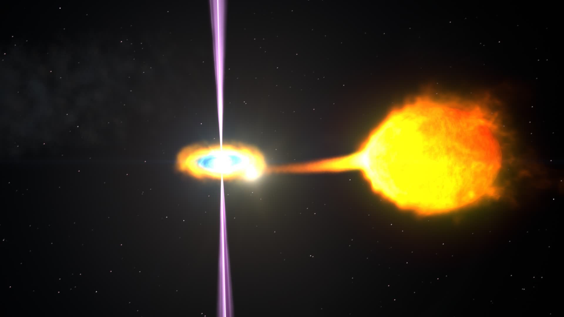 Astronomers discover neutron star devouring its brown dwarf companion in black widow binary system