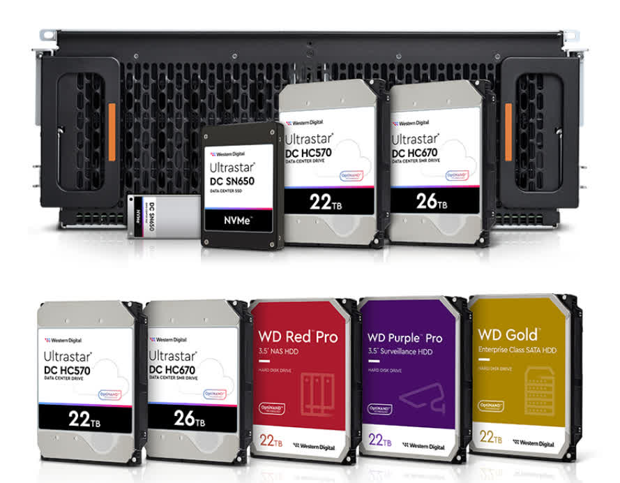 Western Digital's upcoming 26TB HDD can store a whopping 2.6TB per platter