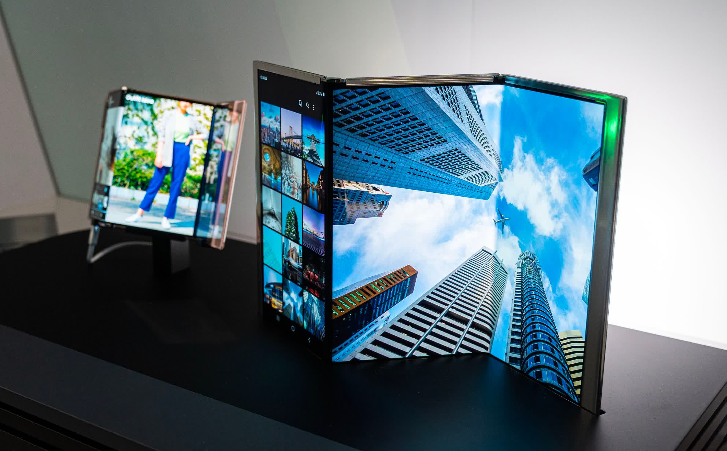 Samsung and LG showcase foldable and slidable OLED displays