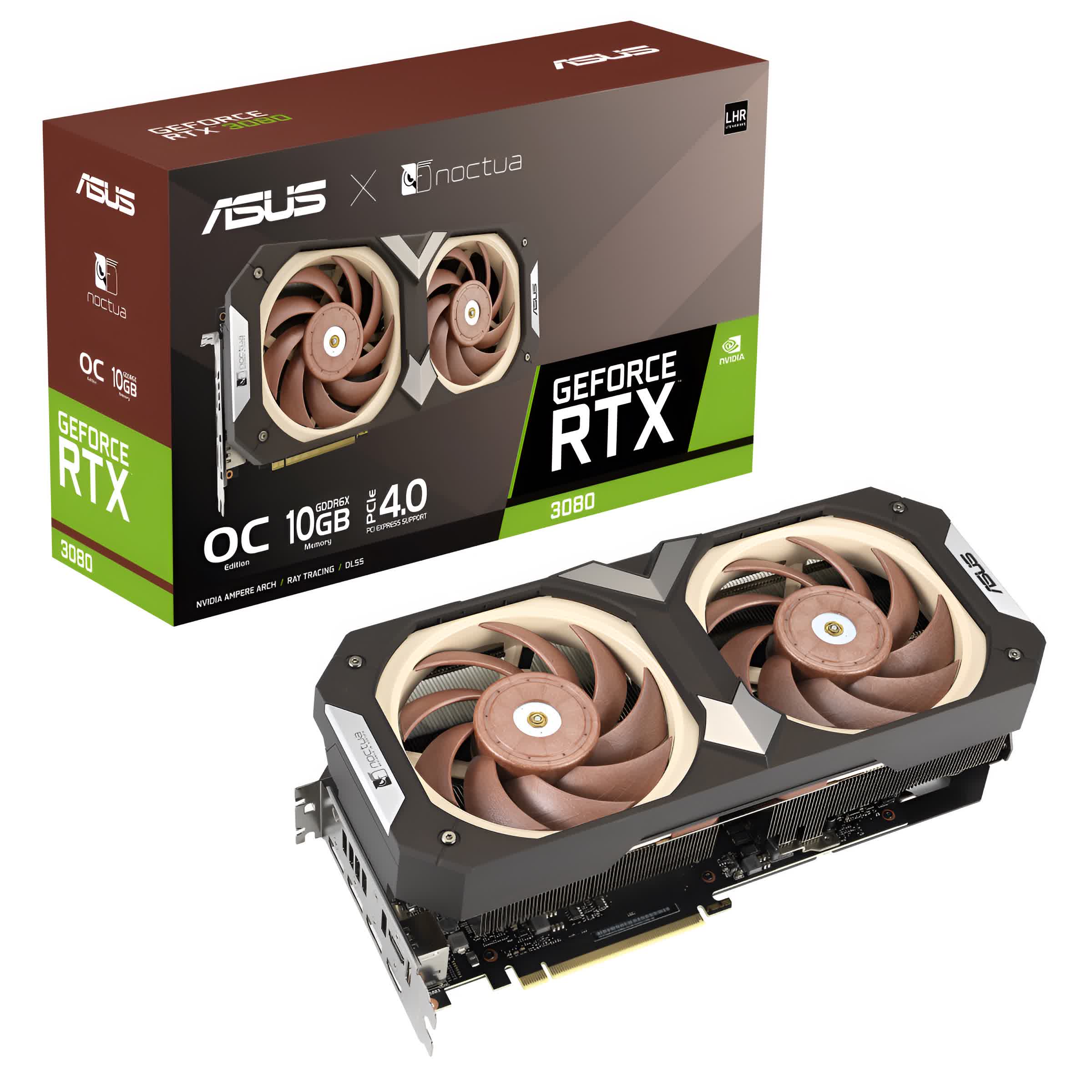 Noctua-equipped Asus GeForce RTX 3080 graphics card is official